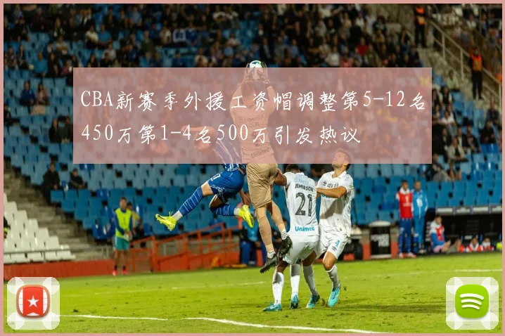 CBA新赛季外援工资帽调整第5-12名450万第1-4名500万引发热议